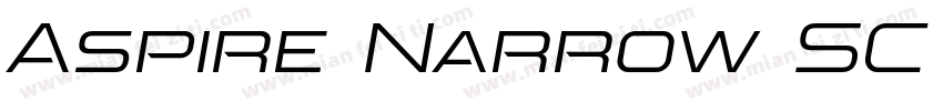 Aspire Narrow SC Black字体转换
